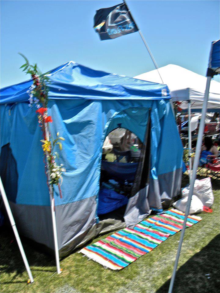 Use your Standing room Tent at music festivals