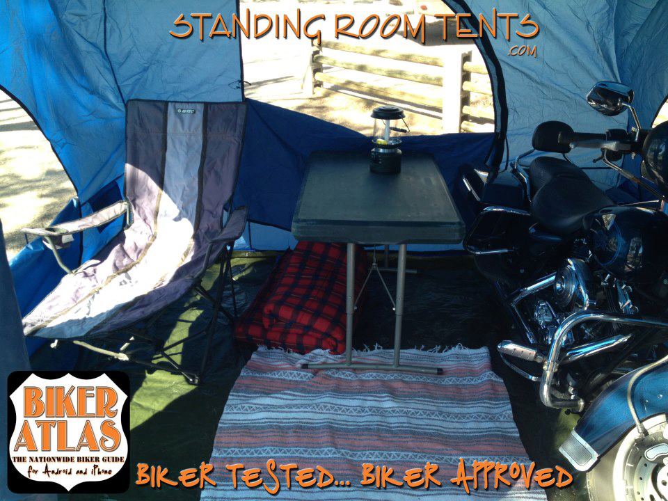 Bikers LOVE Standing Room Tents