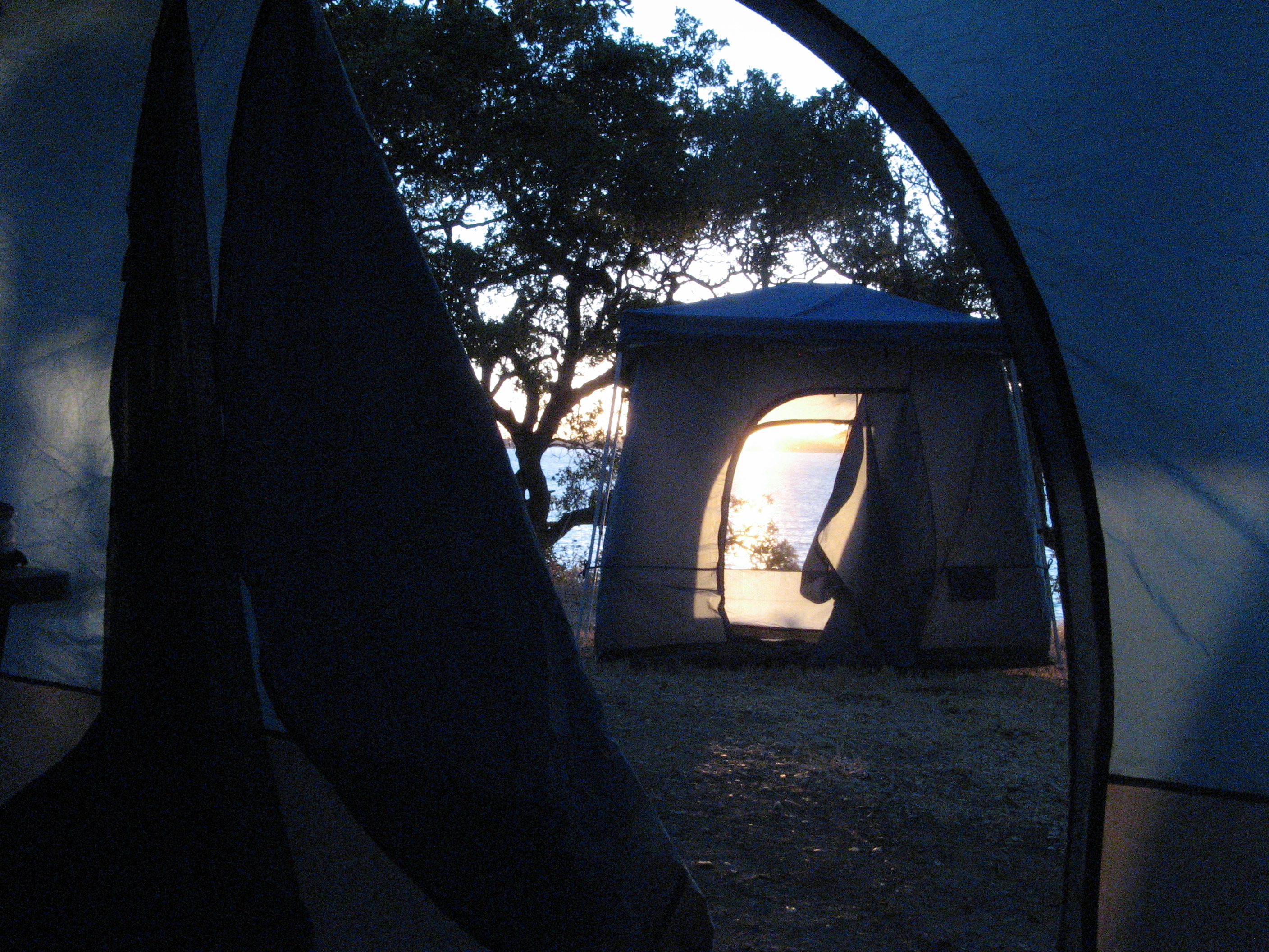 A Standing Room Tent Sunset